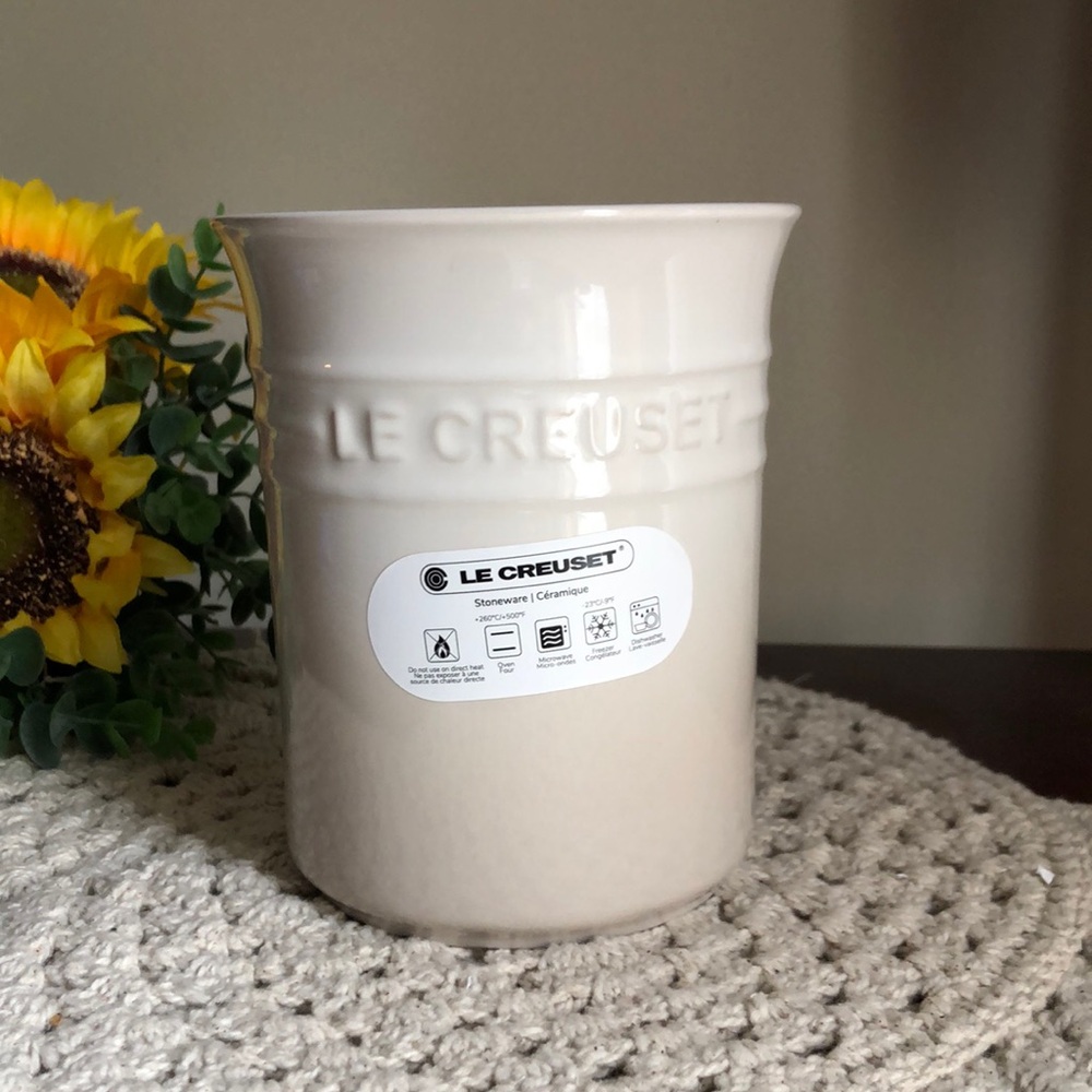 Le Creuset Utensil Crock in Neutral Cream